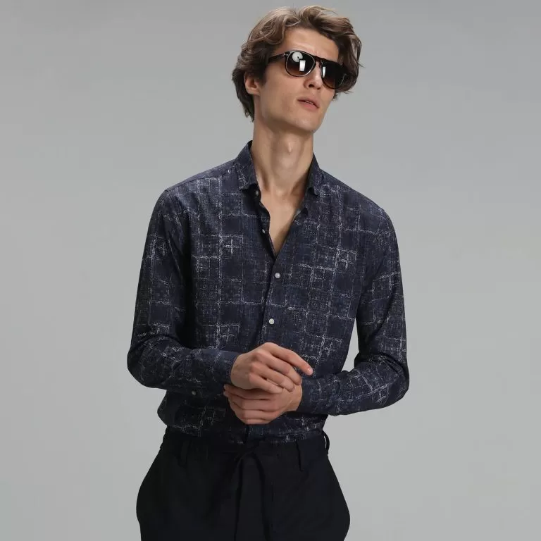 Lufian Story Chemise Basique Coupe Slim Homme