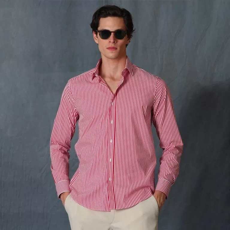 Lufian Kirmizi Chemise Déconracte