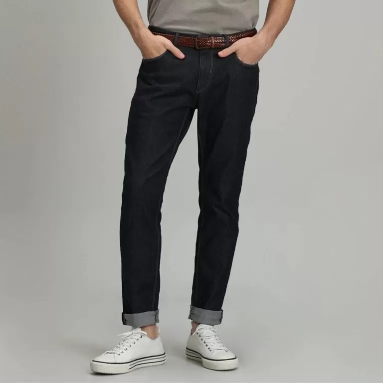 lufian Pantalon Jean Slim Moderne Homme