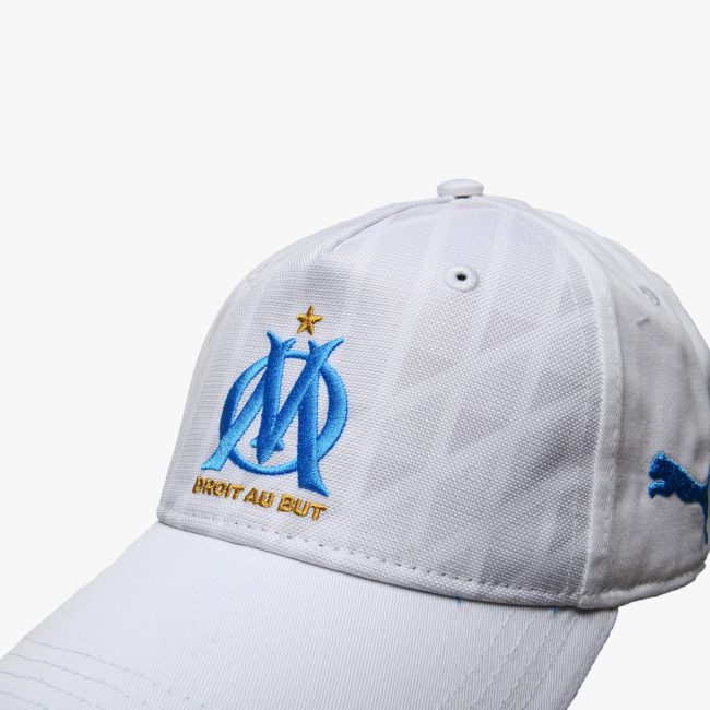 Casquette olympique de marseille - blanche - (Prix en fcfa)