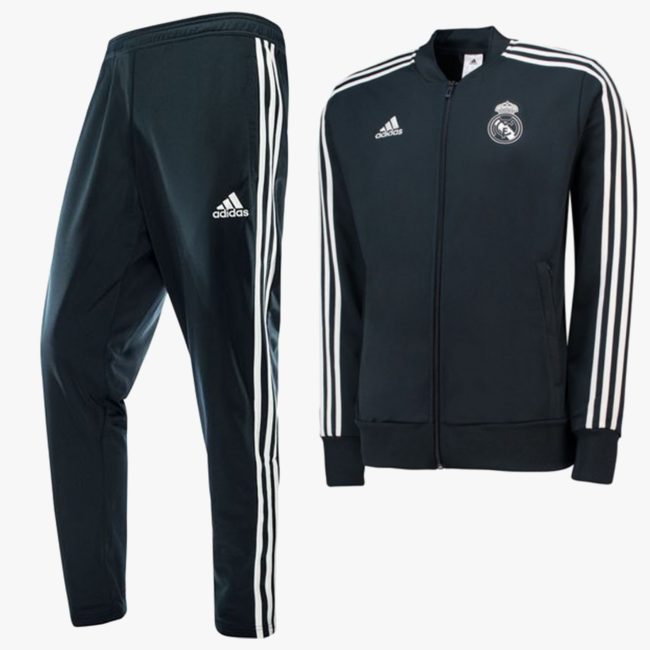 antenne Strikt Consulaat adidas Bandes Brodées Real Madrid Survêtement Zippée Homme - Madina