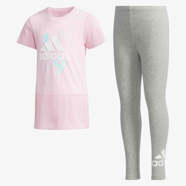 Ensemble legging clearance adidas fille