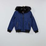 Kiabi Bomber Chaud À Capuche Fille