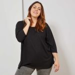 Kiabi Pull Loose Maille Chinée Femme