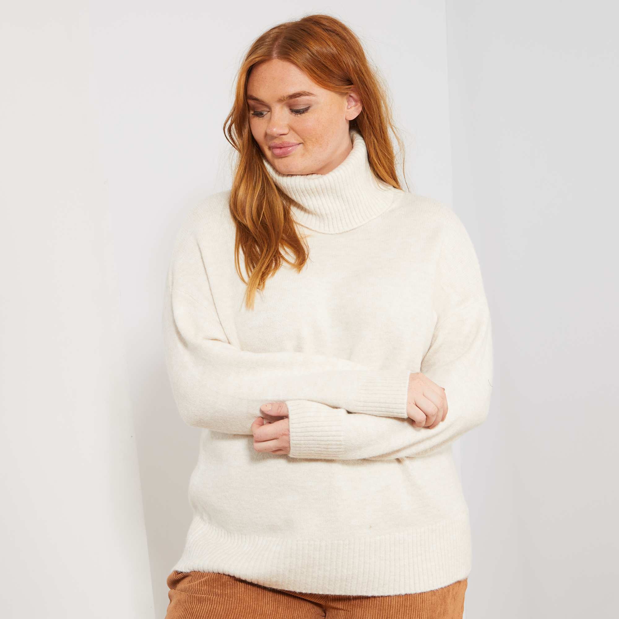 Sous pull col on sale roulé femme kiabi