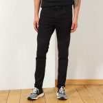 Kiabi Jean Skinny Esprit Motard Homme