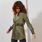 Kiabi Chemisier Effet Satiné Femme