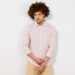Kiabi Chemise Fitted En Popeline À Rayures Et Pois Homme