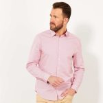Kiabi Chemise Regular En Popeline À Micro-Motif Homme