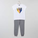 Kiabi Pyjama Long 'Licorne' Fille
