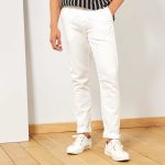 Kiabi Pantalon Chino Slim Coton Et Lin Homme