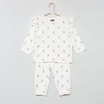 Kiabi Pyjama Long 'Zèbre' Fille