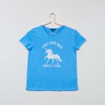 Kiabi T-Shirt Imprimé 'Licorne' Fille