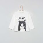Kiabi Sous-Pull Imprimé Coton Bio Garçon
