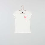 Kiabi T-Shirt Poche Poitrine 'Chat' Fille