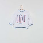 Kiabi Sweat Imprimé Bicolore Garçon