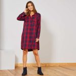 Kiabi Robe Chemise À Carreaux Femme