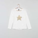Kiabi T-Shirt À Sequins Réversibles Fille