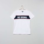 Kiabi T-Shirt À Bandes + Message Garçon