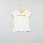 Kiabi T-Shirt Imprimé 'Blondinette' Velours Fille