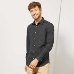 Kiabi Chemise Slim Coton Oxford Micro-Motifs Homme