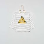 Kiabi T-Shirt 'Eco-Conception' Rayures Et Bouclettes Garçon