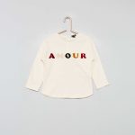 Kiabi T-Shirt Avec Message 'Bouclette' Fille