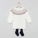 Kiabi Robe Pull + Collants Fille