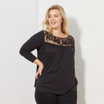 Kiabi T-Shirt Avec Plastron En Mesh Femme
