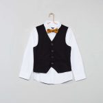 Kiabi Ensemble 3 Pièces Chemise + Gilet + Nœud Papillon Garçon