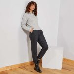 Kiabi Pantalon En Tissu Tweedé Femme