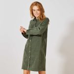 Kiabi Robe Chemise En Velours Femme