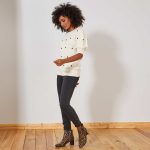 Kiabi Jean Slim Taille Haute 'Éco-Conception' Femme