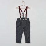 Kiabi Pantalon 'Prince De Galles' À Bretelles Garçon