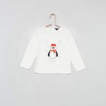 Kiabi T-Shirt Imprimé 'Noël' Fille
