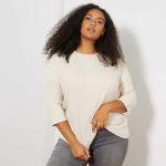 Kiabi T-Shirt Épais Et Côtelé Femme