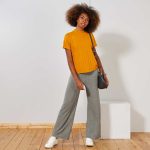 Kiabi Pantalon En Maille Chevrons Femme