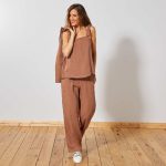 Kiabi Pantalon Large En Viscose Femme