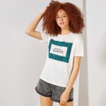 Kiabi T-Shirt 'Zèbre' Brodé Femme
