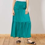 Kiabi Jupe Longue En Satin Femme