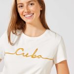 Kiabi T-Shirt Brodé 'Cuba' Femme