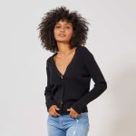Kiabi Gilet Côtelé Avec Gros Boutons Femme