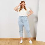 Kiabi Jean Regular En Denim Stretch Femme