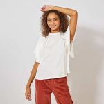 Kiabi T-Shirt Manches Papillons Femme