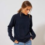 Kiabi Pull Col Montant À Volants Femme