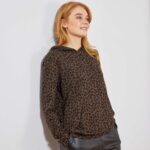 Kiabi T-Shirt 'Léopard' À Capuche Femme