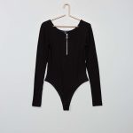 Kiabi Body Uni En Maille Côtelée Fille