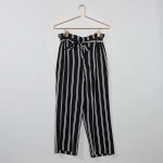 Kiabi Pantalon 'Paper Bag' Rayé 7/8Ème Fille