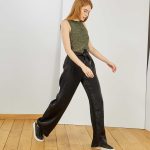 Kiabi Pantalon Fluide Brillant Femme