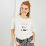 Kiabi T-Shirt Imprimé Message Femme